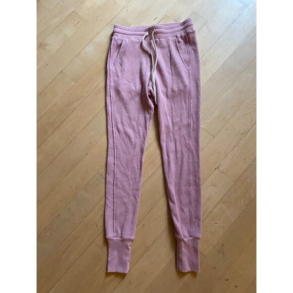 TWENTY Montreal "Everest" Sz Small BNWOT Thermal Waffle Jogger Pink - Picture 2 of 8